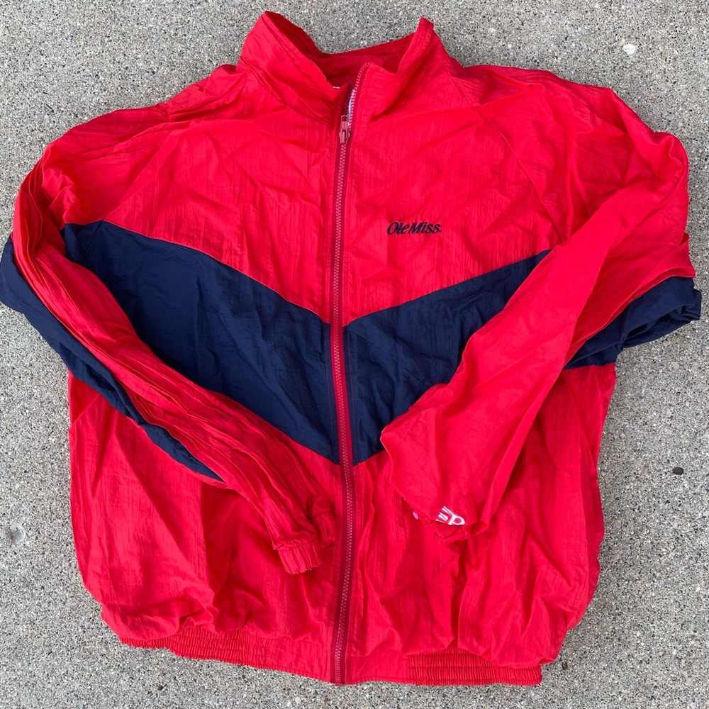 Vintage Ole Miss Rebels Windbreaker